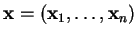 % latex2html id marker 27553
$ {\bf x}=({\bf x}_1, \ldots ,{\bf x}_n)$