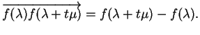 $\displaystyle \overrightarrow{f(\lambda)f(\lambda+t\mu)}=f(\lambda+t\mu)-f(\lambda).
$