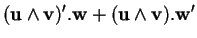 % latex2html id marker 33957
$\displaystyle ({\bf u}\wedge{\bf v})'.{\bf w}+({\bf u}\wedge{\bf v}).{\bf w}'$