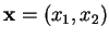 % latex2html id marker 35411
$ {\bf x}=(x_1,x_2)$