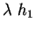 $\displaystyle \lambda \ h_{1}$