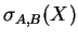 $ \sigma_{A,B}(X)$