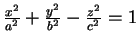 $ \frac {x^{2}}{a^{2}}+\frac {y^{2}}{b^{2}}-\frac {z^{2}}{c^{2}}=1$