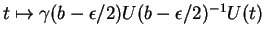 $ t\mapsto \gamma(b-\epsilon/2)U(b-\epsilon/2)^{-1}U(t)$