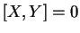 $ [X,Y]=0$