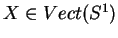 $ X\in Vect(S^1)$