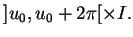 $ ]u_0,u_0+2\pi[\times I.$