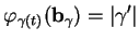 % latex2html id marker 23126
$\displaystyle \varphi_{\gamma(t)}({\bf b}_\gamma)=\vert\gamma'\vert
$