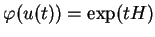 % latex2html id marker 18928
$ \varphi(u(t))=\exp(tH)$
